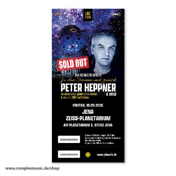 Ticket "Heppner, Akustik" Jena/Planetarium, 18.09.2026